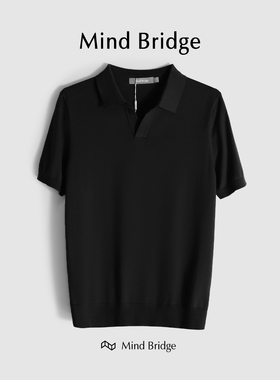 MindBridge【稀有!限量】凉感莱赛尔天丝商务休闲针织polo衫M4104