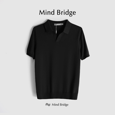 MindBridge短袖休闲中青年POLO衫