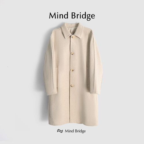 MindBridge羊毛冬呢大衣防风保暖