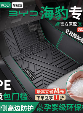 车丽友适用26款比亚迪海豹06DMI EV海豹06gt 07 TPE全包围脚垫05