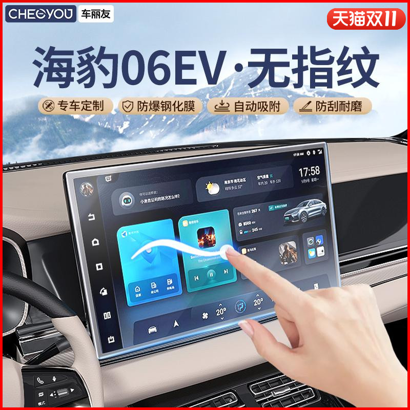 车丽友【海豹06ev】无指纹钢化膜