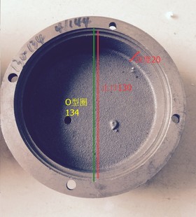 1.5KW污水泵配件污水泵泵盖内止口135泵底外止口133上帽上盖 1.1