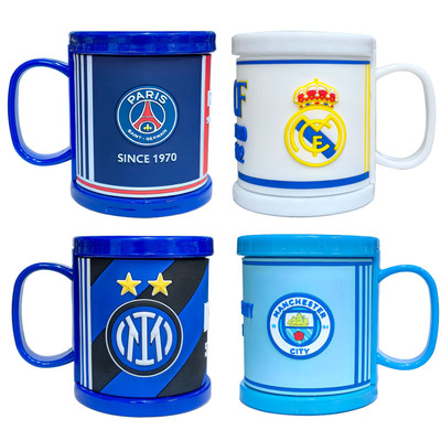 足球队徽塑料球迷水杯