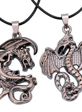 欧美复古夸张财运情侣义乌项链