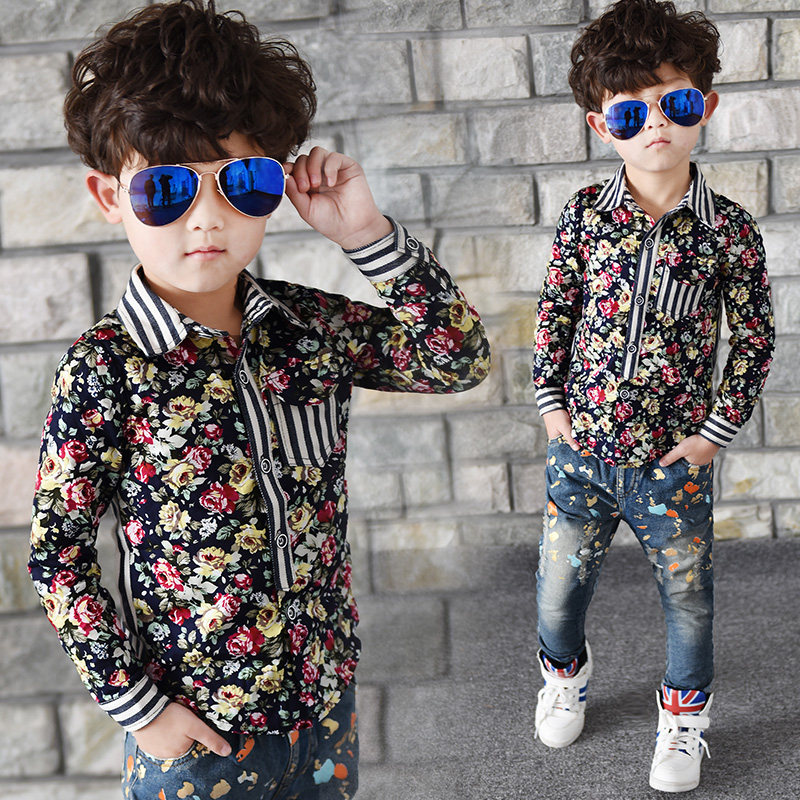 Chemise garcon à manche longue - Ref 2074642 Image 1