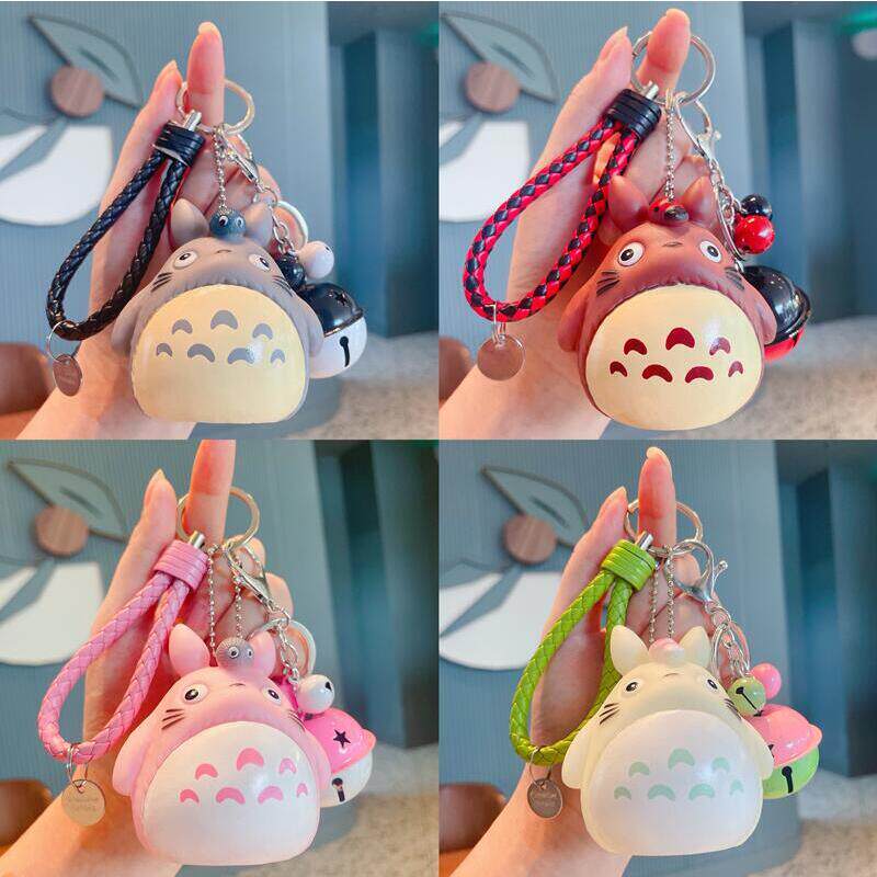 卡通跨境龙猫钥匙扣挂件汽车公仔摆件钥匙链情侣包包挂链礼品