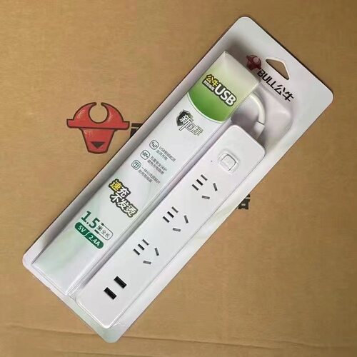 正品公牛USB多用途插排插板拖线板插排带USB家用宿舍学生UUA123