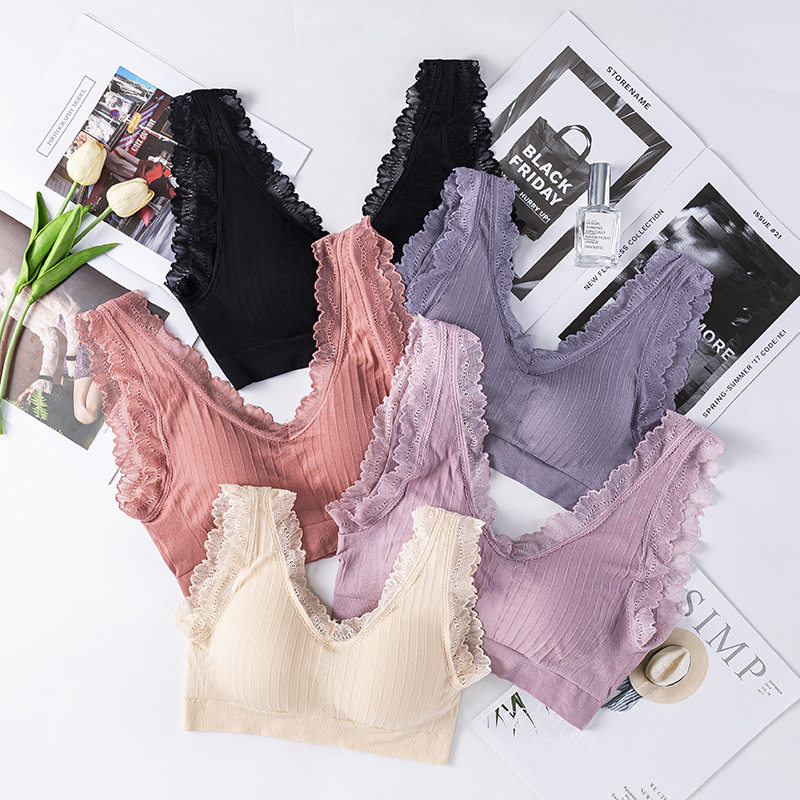 2020春夏季新款时尚内衣美背蕾丝裹胸枫之欣吊带背心女士文胸抹胸