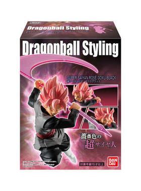 七龙珠食玩盒蛋赛亚人玫红黑悟空