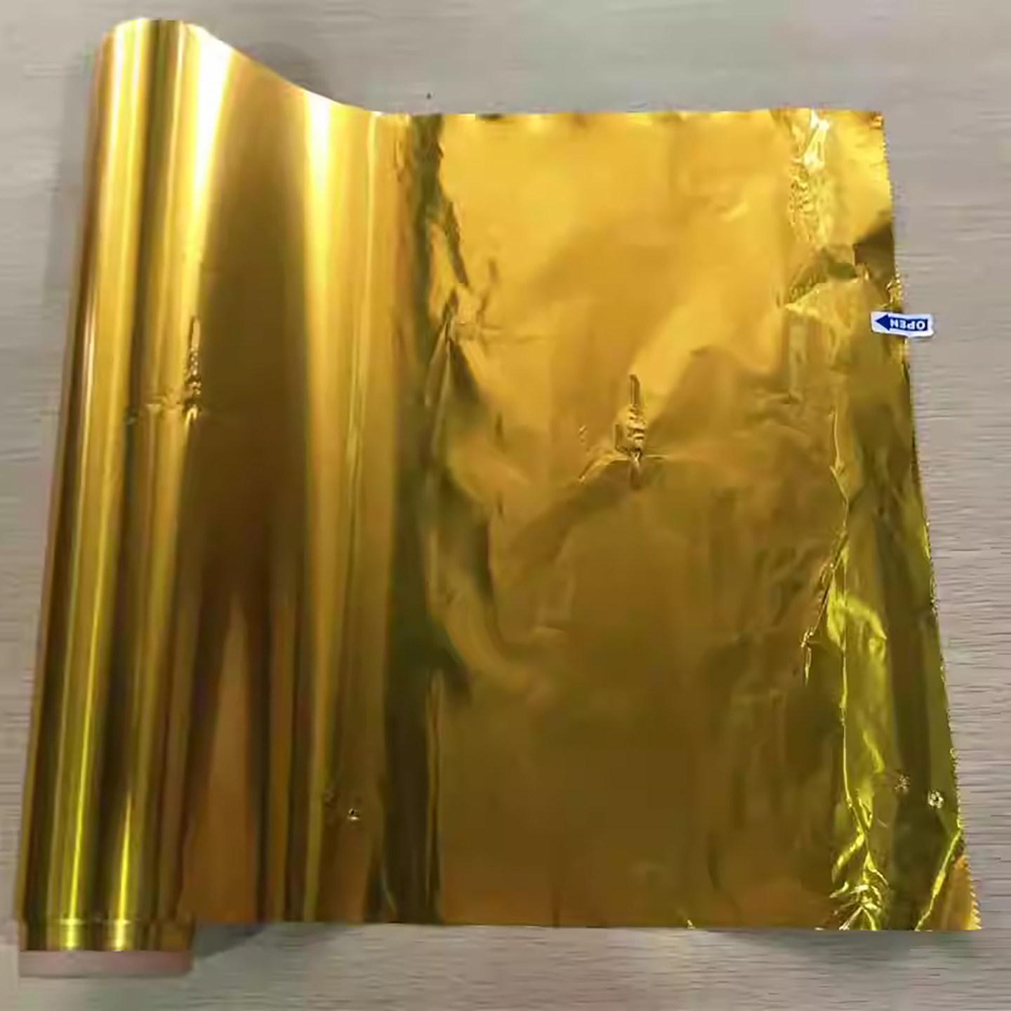 加大号双面金色锡纸43.5*18m婚礼儿童手工捏塑造型装饰包装铝箔卷