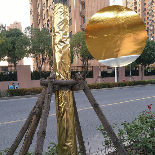 金色装饰用锡纸复合布包花盆道具