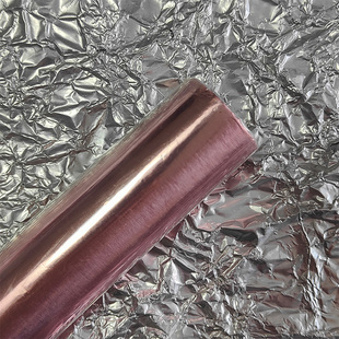 玫瑰金婚礼庆典锡纸幼儿园手工鲜花舞台装饰塑造型褶皱背景墙铝箔