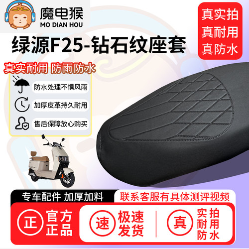 魔电猴适用于绿源F25电动车座套坐垫套防水坐垫专用四季保护套