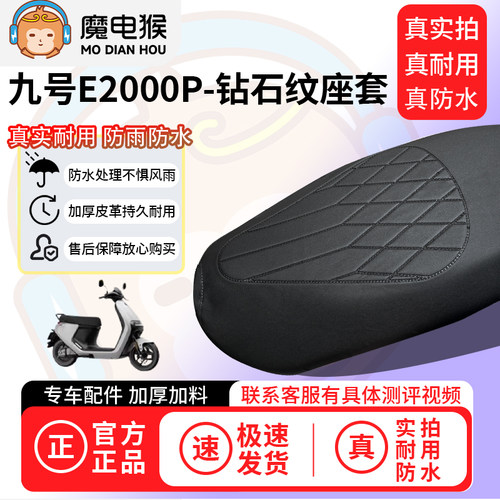 魔电猴适用于九号E2000P电动车座套坐垫套防水坐垫专用四季保护套