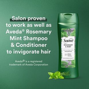 Suave Essentials  迷迭香薄荷洗发水373ml美国造现货