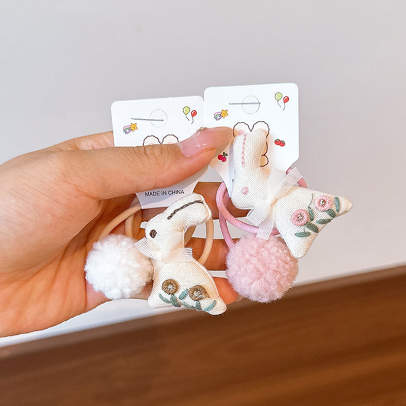 儿童可爱头绳卡通布艺兔子发圈小兔发绳女童伤发头发皮筋发饰,童装/婴儿装/亲子装,发饰,淘宝优惠券,粉丝福利购,淘宝优惠卷