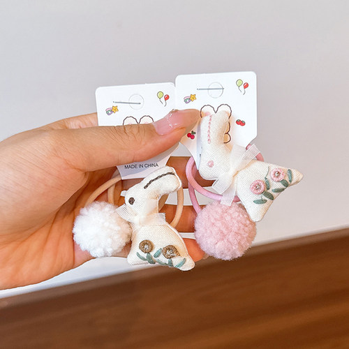 儿童可爱头绳卡通布艺兔子发圈