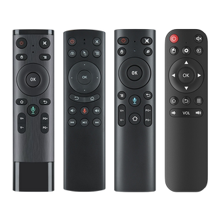 2.4G通用智能语音体感蓝牙遥控器无线空中飞鼠迷你usb体感鼠标安卓系统电脑电视机顶盒播放器广告投影仪