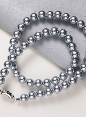 时尚气质施家珍珠项链女真多麻