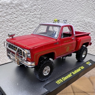 64雪佛兰斯科茨代尔K20皮卡4X4汽车合金模型摆件可乐车场景摆设