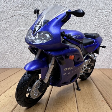 1:12凯旋2002款955i经典老式摩托车模型摆件 重机车场景模型摆设