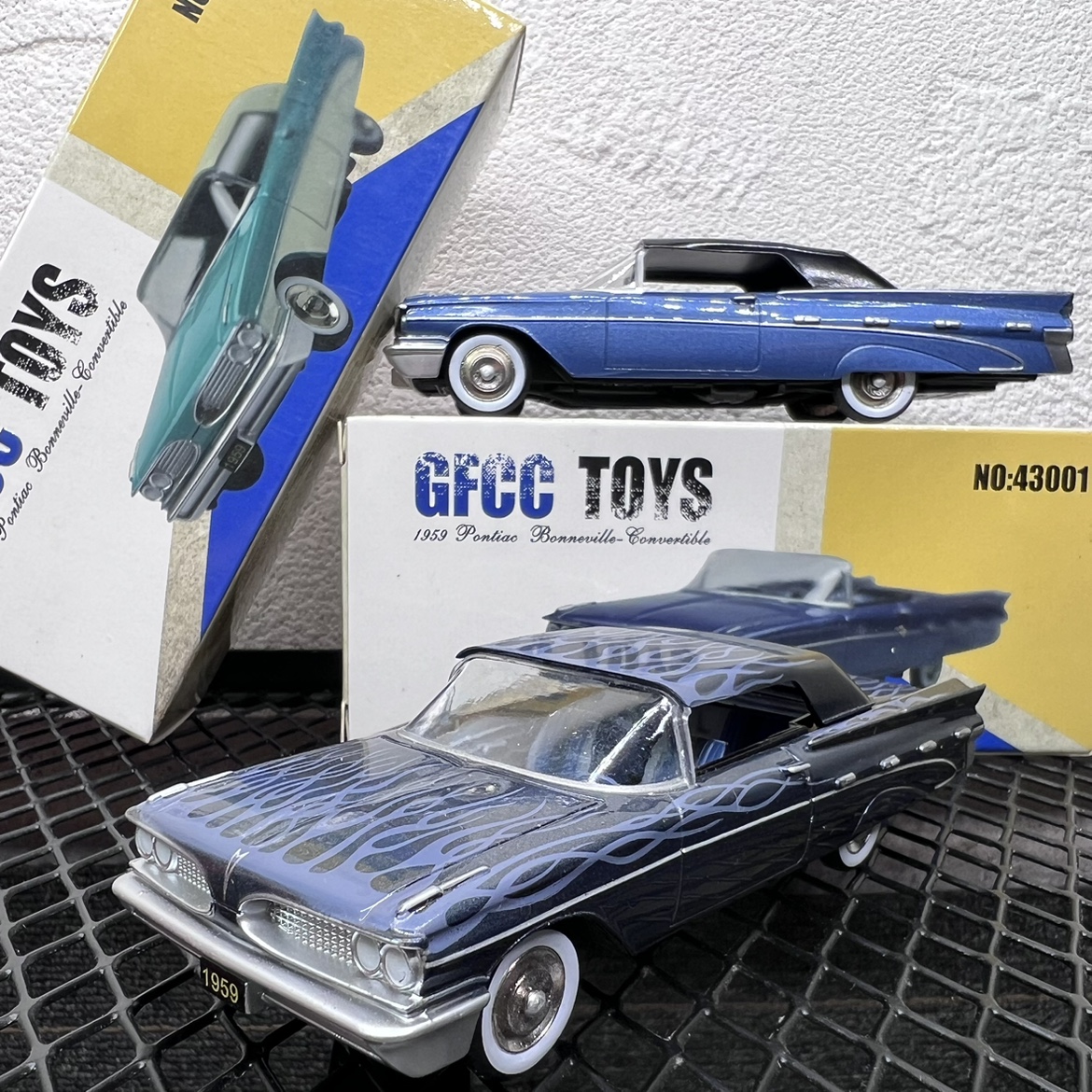 1:43庞蒂亚克1959款PONTIAC经典美式汽车合金老爷车模型摆件