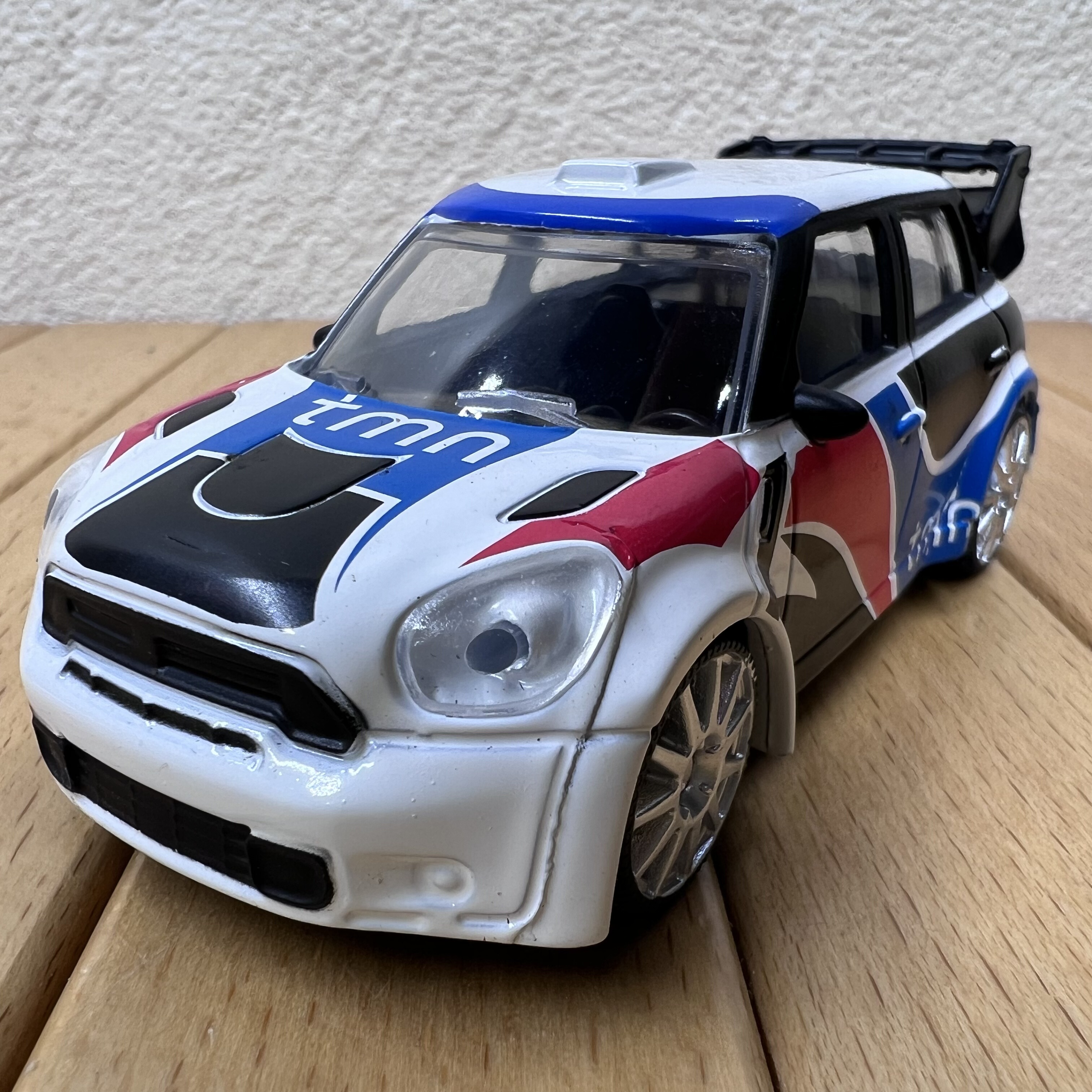 1:43宝马2011款MINI汽车合金模型摆件 WRC赛车模型场景摆设