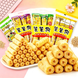 笨笨狗粗粮夹心米果经典口味组合装办公室宿舍休闲怀旧解馋小零食
