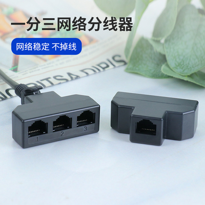 网线分线器一分三额外送一条网线