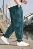 2023春夏季新款男士提花长裤宽松棉麻风休闲裤D832P65，男装休闲裤，星座312B-2
