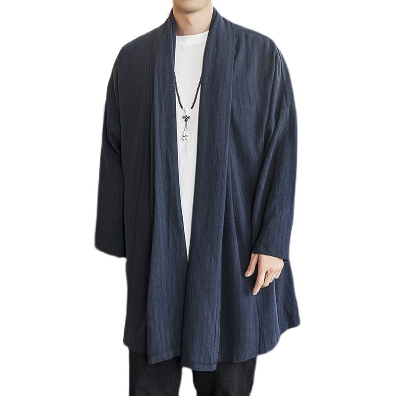 2023春季汉服开衫男风衣男士披风外套D263P90,男装风衣,星座312B-2