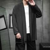 春季外套男士中长款风衣汉服披风风禅服开衫宽松道袍D948P70，男装民族服装，星座312B-2