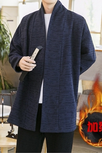 2023秋冬新款风汉服开衫加绒加厚披风外套D582P100图片