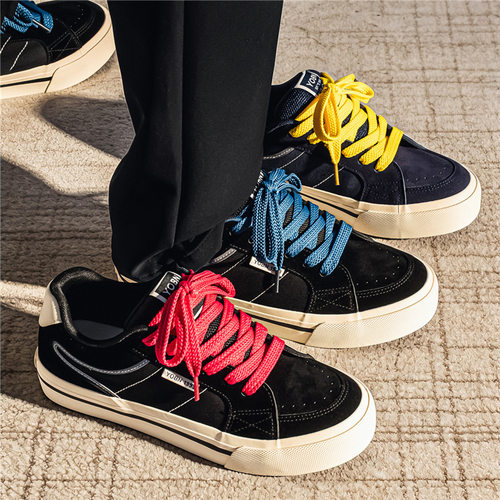 2026新款男鞋小众设计低帮学生潮流运动鞋休闲板鞋一件代发B2285