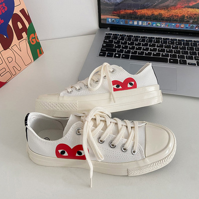 百搭经典复古板鞋1970s复刻爱心帆布鞋ulzzang女低帮小白鞋运动鞋