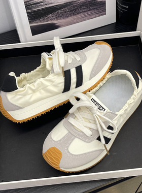 ins潮流韩版2025小白鞋夏季新款女休闲运动百搭学生增高厚底w6010