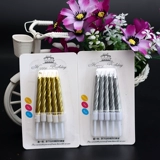 Crystal Tride Candle День рождения свеча цифровые свечи теплые романтические золотые серебристые дни рождения выпечка