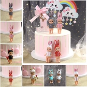 Trang trí bánh Cartoon Unicorn Doll Cake Trang trí trang trí Unicorn Bunny Bánh trang trí Plugin - Trang trí nội thất