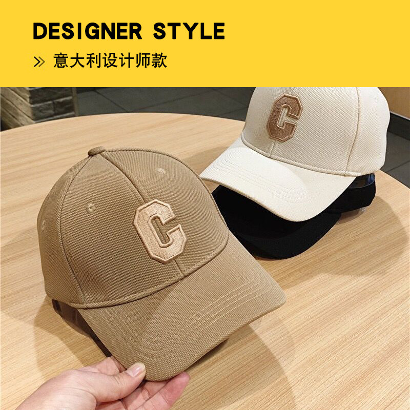 棒球帽男春夏季新款潮牌C字母