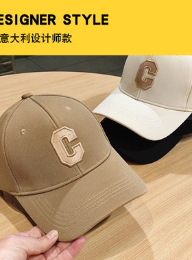 棒球帽男春夏季新款潮牌C字母情侣帽子女遮阳青年鸭舌