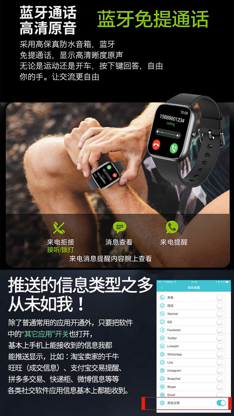 완전 자동 비침습 혈당 측정 시계 혈압 심박수 혈액 산소 팔찌 홍콩 마카오 및 대만[번체 한자 포함]