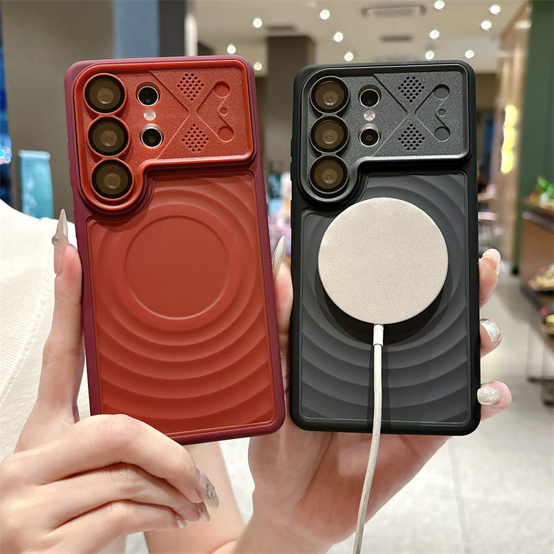 磁吸波漾适用三星s26ultra手机壳新款带镜头膜galaxys26+plus保护套26uitra高级感女全包防摔硅胶magsafe外壳