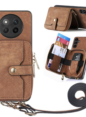 零钱包一体适用华为荣耀x9c手机壳x9D带挂绳400收纳包Magic7Pro卡包300u可背斜跨nova14插卡mate60pro+放证件