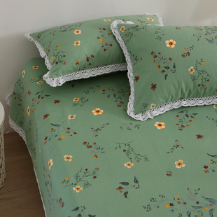 高档夏凉布 软 100全棉纯棉加厚加密老粗布帆布凉席床单单件夏季