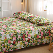 玫瑰花田园床单单件 纯棉斜纹1.21.51.82.0m单人双人全棉被单公主