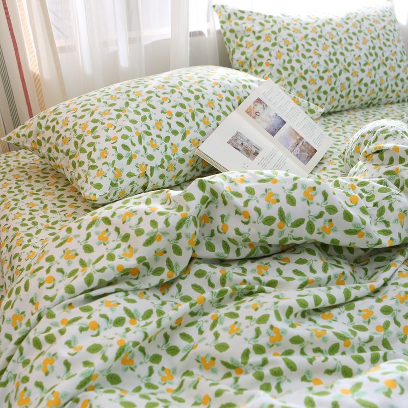 初夏味道 小清新薄荷绿纯棉床单四件套夏季全棉床上用品单双人床,床上用品,床品套件/四件套/多件套,淘宝优惠券,粉丝福利购,淘宝优惠卷