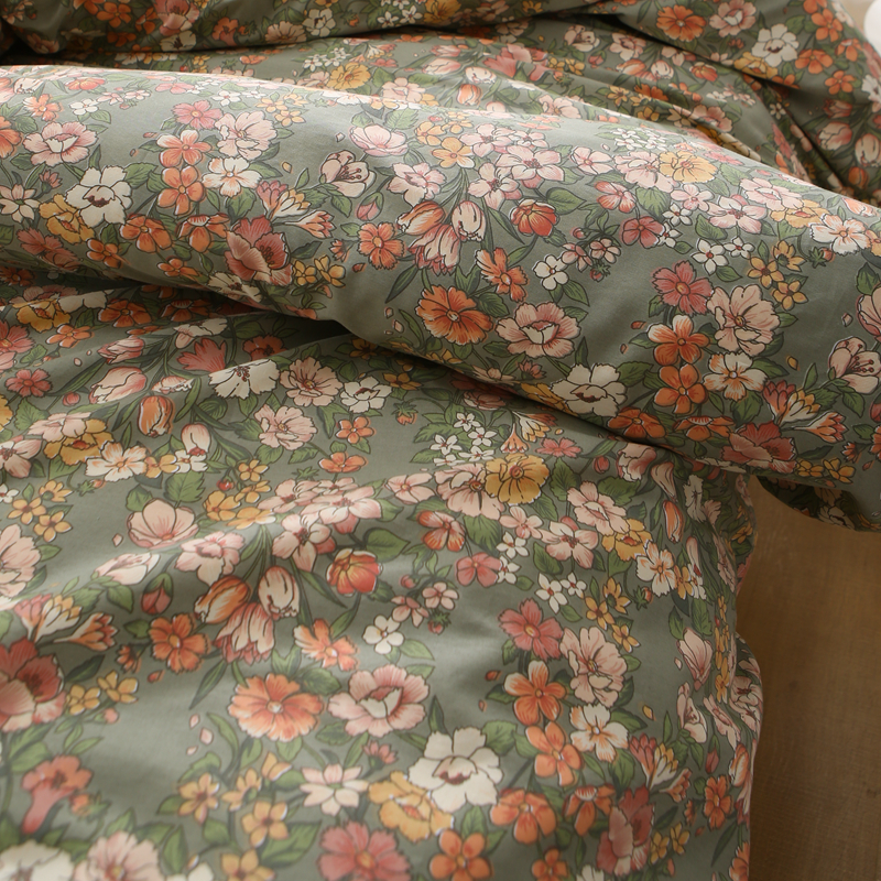 小碎花100%棉斜纹被套耐脏好看