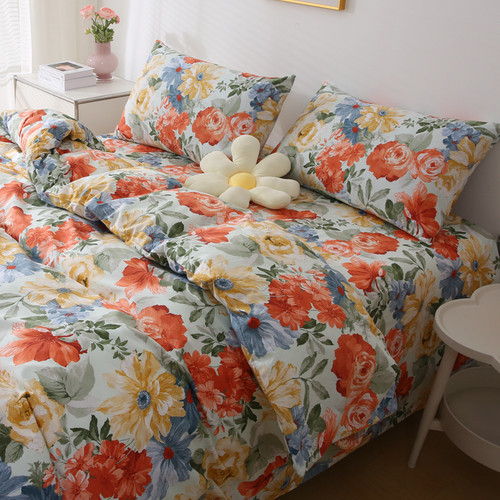 国潮牡丹全棉加密斜纹被套单件