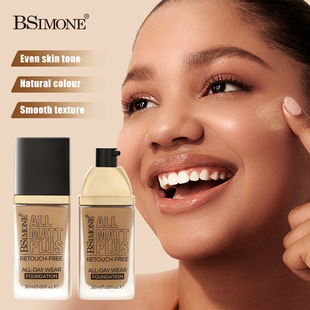 跨境专供 欧美热销滋润保湿防水不脱妆粉底液自然持久遮瑕粉底液