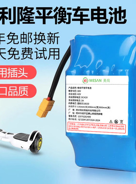 保利隆电动平衡车电池36V通用锂电瓶配件42v凤凰左拉领奥专用美尚
